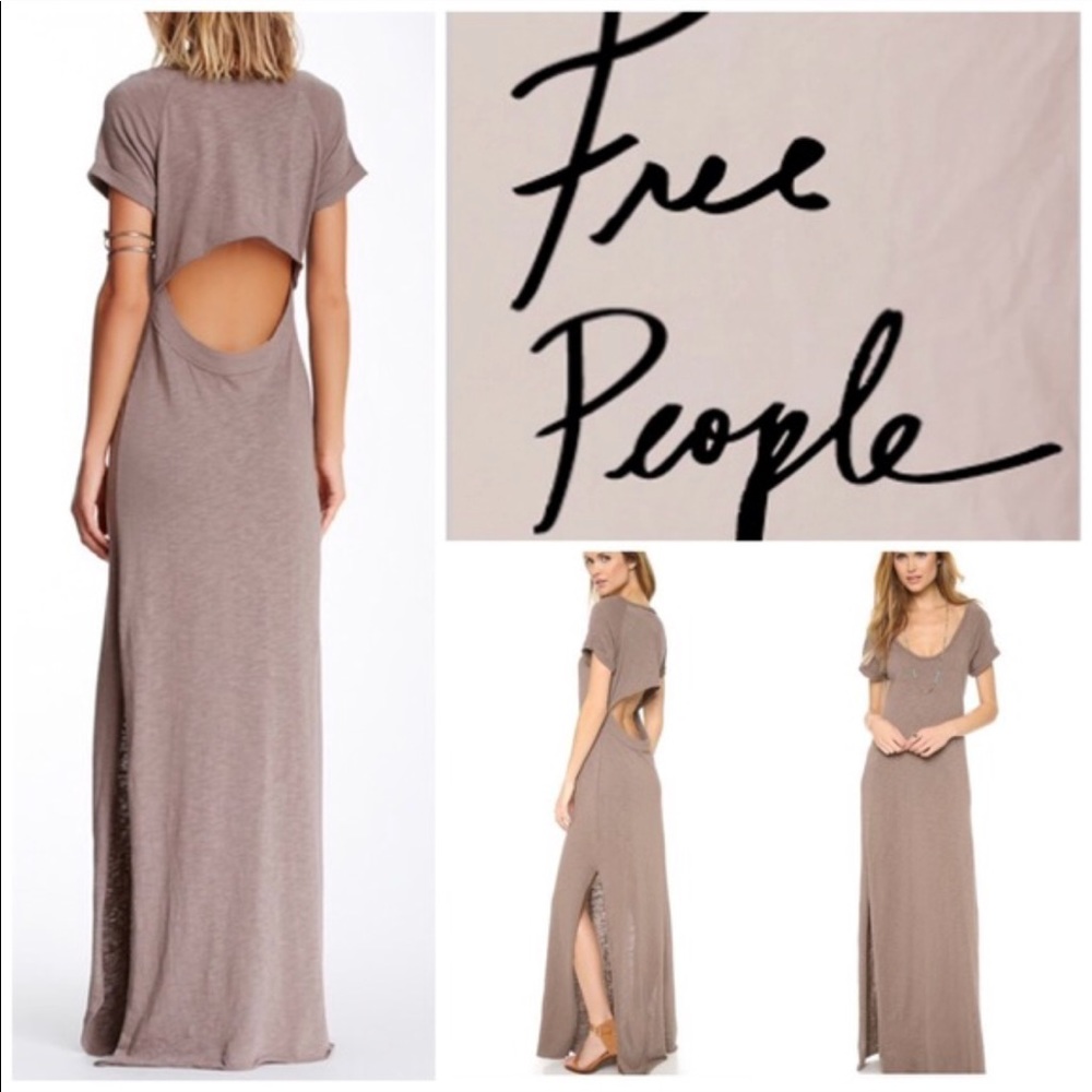 NWOT Free People Open Back Maxi Dress